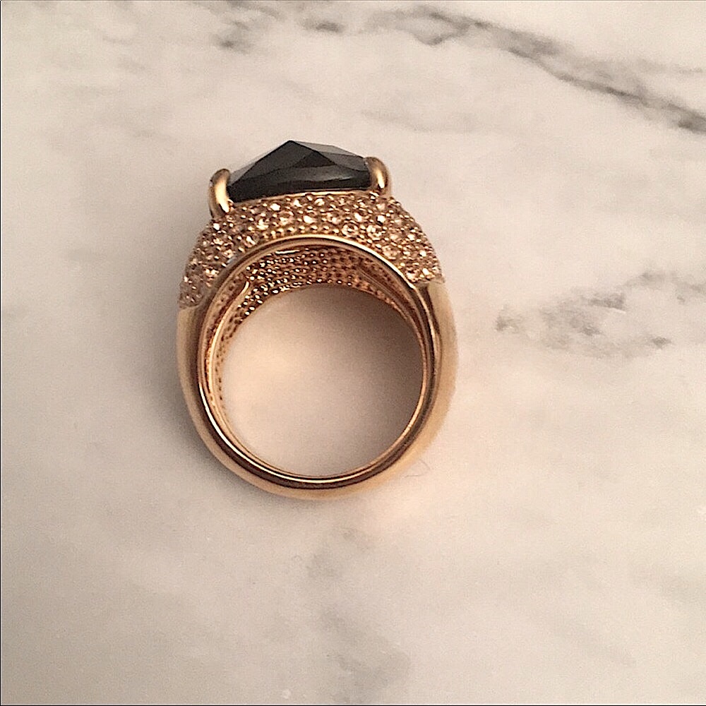 Kenneth Jay Lane Bejeweled Dome Ring - Picture 2 of 7